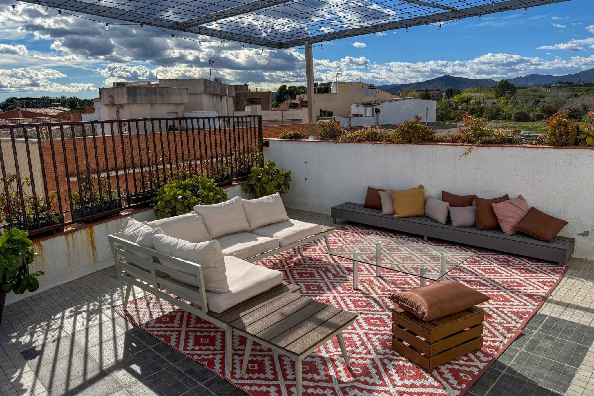 Terraza savastyana con vistas